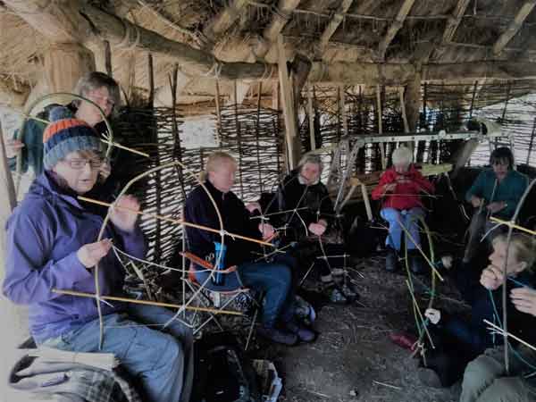 The Sprang Workshop held in the Roundhouse.