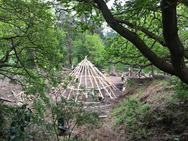 All of the Roof Beams are now up. I&rsquo;m betting this is going to be a favourite vantage point to view the completed Roundhouse.